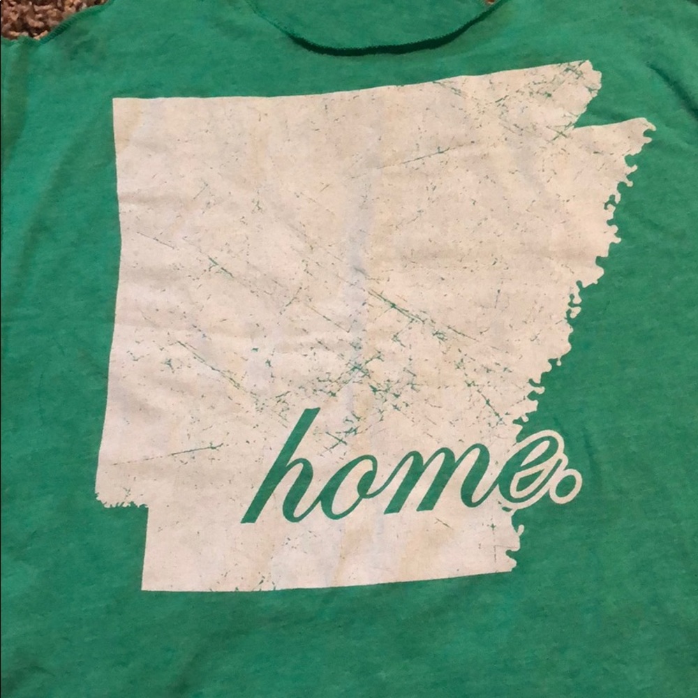 Green Next Level Arkansas tank top